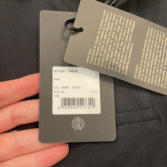 BNWT Roberto Cavalli collar T-short size XL - Picture 6 of 9